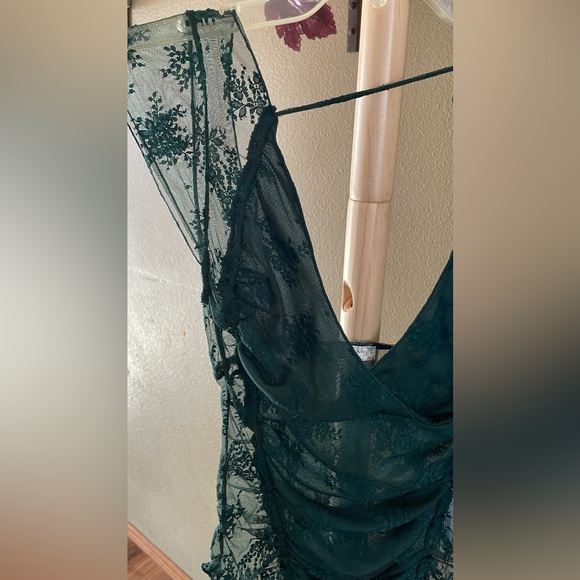 Free People Emerald green Lace Camisole - Picture 6 of 8